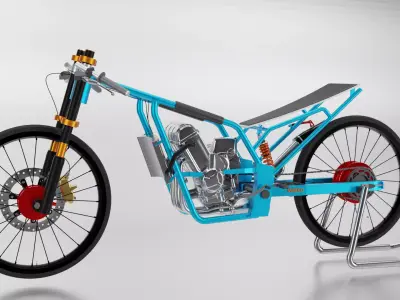 Drag Bike Thai 3D model