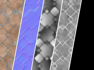 Pavement Materials 62- Sbsar Pbr 4k Seamless Texture