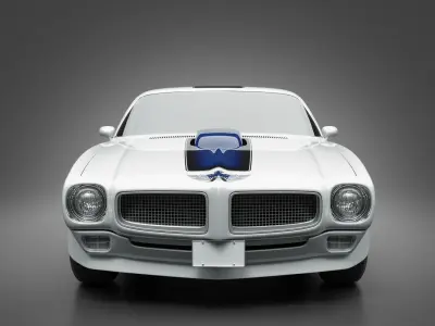 1972 Pontiac Firebird TransAm 3D model