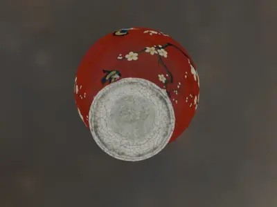 vase decor 2 Low-poly 3D model
