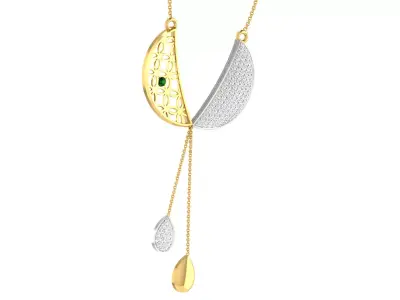 Solitaire Women Pendant 3dm STL OBJ FBX Renders Details 3D print model 10