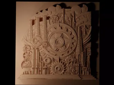 industrial CNC 3d Print High Relief Sand Casting 3D print model