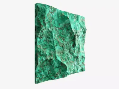 515-RockPanel emerald rock wall art 3D model