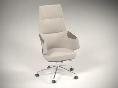 LUXURY LEATHER OFFICE CHAIR 3D model