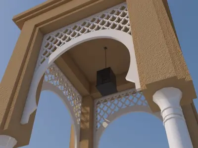 Traditional Moroccan Door  3D model