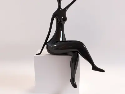 Lady Statues Collection 3D Model Pack