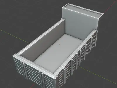 FORD Truck Static Trailer Model D1210 -11 for 3D Print 3D print model