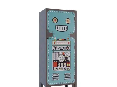 UE5  GLTF  GLB 3D MODEL ROBOT CABINET 3D model