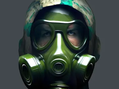 Helmet 3d model military combat Military Low-poly Low-poly 3D model 81