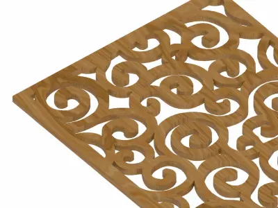 Decorative panel STL 3D model 17