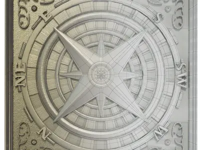 Decorative panel 8 3D model purchase