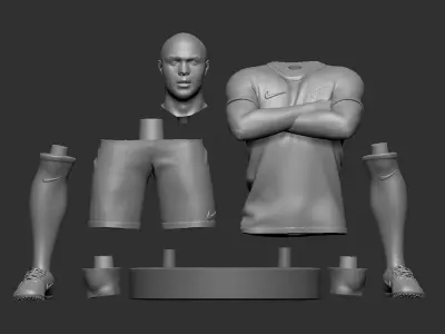 Ronaldo Nazario 3D Printable 3D print model