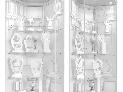 Award cabinet 3 3D model