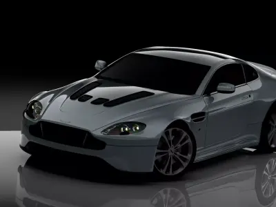 Aston Martin V12 Vantage S Low-poly 3D model