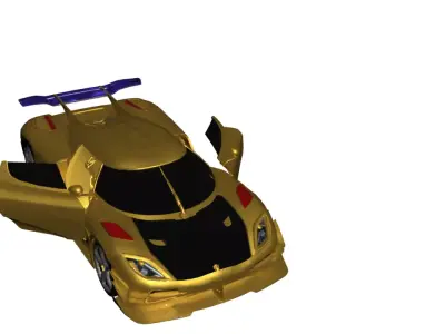  Koenigsegg Agera Car Model 3D Low-poly 3D model