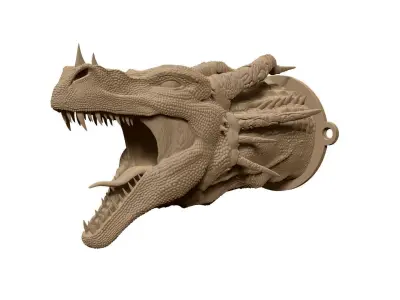Dragon head 3D print model