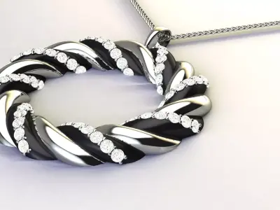 Twist pendant 3D print model