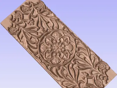 Lattice floral type CNC pattern 3D print model