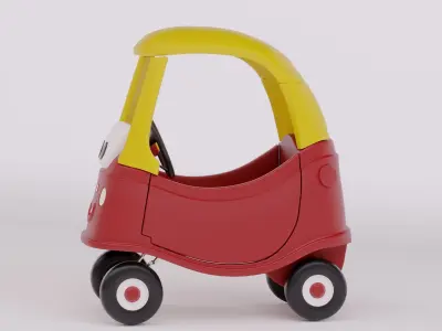 Childrens Toy Car 3D model