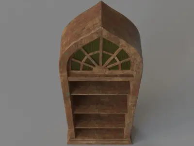Antique Arched Cabinet 3D model