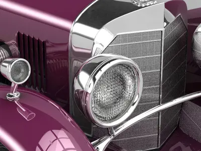 Mercedes SSK with Engine 3D model