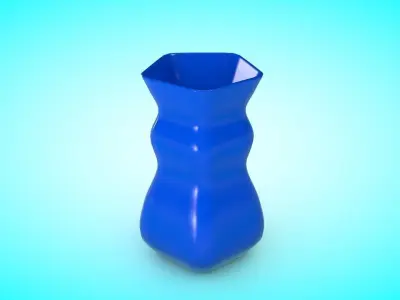 Vase 3 Low-poly 3D model
