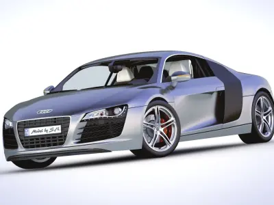 Audi R8 Basic High quality detail  3D model