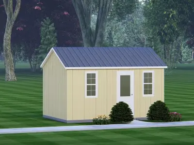 Modern Barndominium 3D Model Barn Style Residence Design 3D model