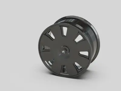 wheel rims car tuning garage  3D model