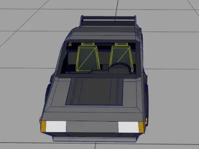 Sports Car Vector  Low-poly 3D model