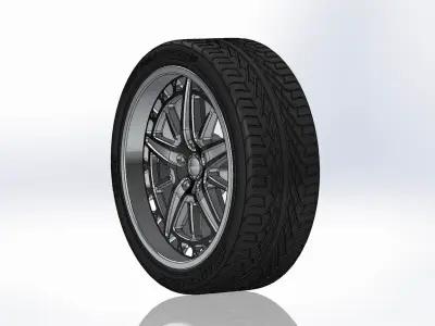 Wheels Schott Fulcrum PT 20inch for your scale model 3D print model