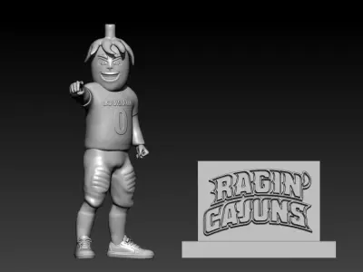 UNIVERSITY OF LOUISIANA MASCOT STATUE - 3D MODEL 3D print model