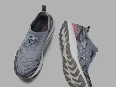 Photogrammetric scan of an asics running shoe 3D model