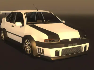 Fiat Tempra Concept Low-poly 3D model