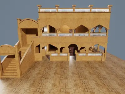Al ain museum 3d model Low-poly 3D model