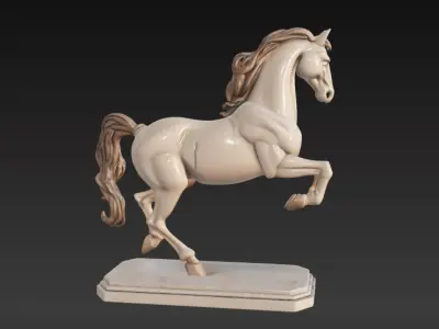 Elegant Horse Figurine  3D print model