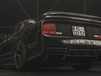 Standart License Plate  Low-poly 3D model