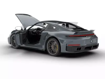 Porsche 911 Carrera Turbo S 2026 HQ 3d model 3D model