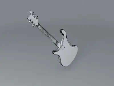 1975 Rickenbacker 480 model guitar Free 3D model