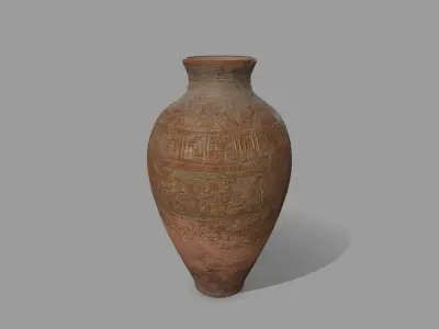 vase set ancient greek Low-poly 3D model