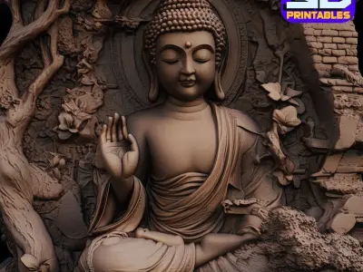 Buddha Serenity stl 3D print model