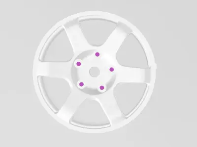 TE37V SL wheelinsert for RC 3D print model