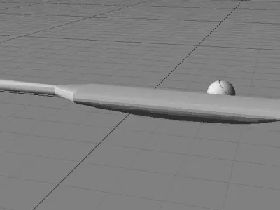 Sport Equipment - Cricket 3D model