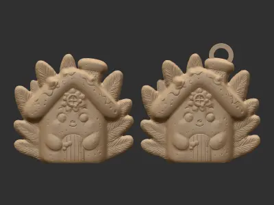 christmas homecookie decor  3D print model