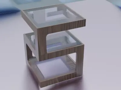 Fancy Table With 4K Texture Free 3D model