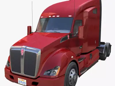Kenworth T680 Low-poly 3D model