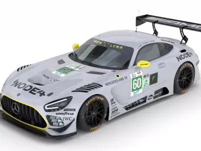 Mercedes AMG LMGT3 2025 Le Mans 3D Model 3D model