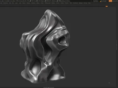 Modern Abstract Decorative sculpture 3d print model 42 3D print model