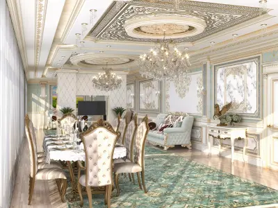 Hall classic 3D model