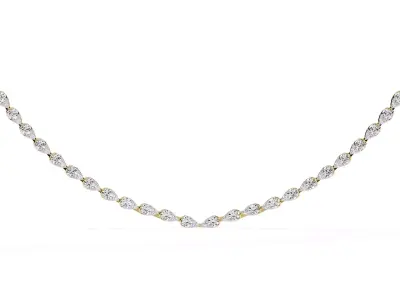 Diamond Necklace 360 animation renders 3dm stl details 3D print model